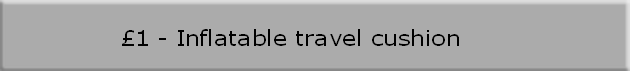 £1 - Inflatable travel cushion
